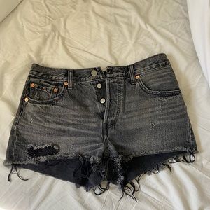 Levi’s 501 Black denim shorts